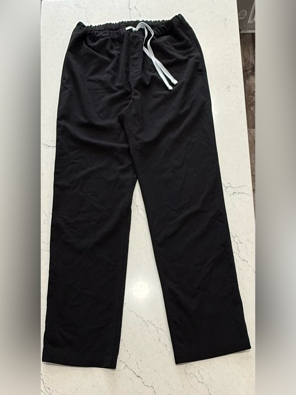 FIGS Technical Collection Black Scrub Pants Medium Drawstring